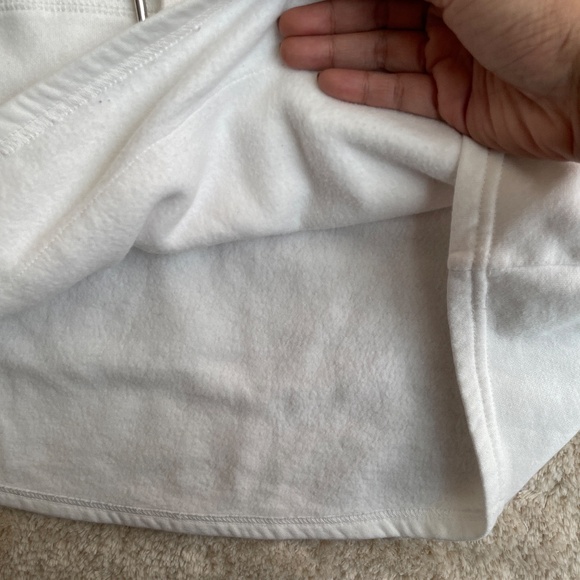 H&M Hoodie Womens Size M White Warm Lining Long Sleeve Crop Top - Picture 6 of 10